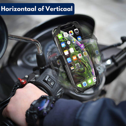 Kreezi XR12 PRO Mobiele telefoonhouder fiets tot 6.8 inch - Zwart - GSM - Fietshouder
