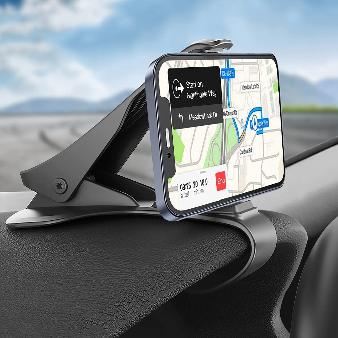 KREEZI XR7 Mobiele telefoonhouder Dashboard - Zwart - Auto - GSM - Autohouder